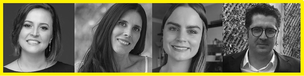 Da esquerda para a direita: Cristina Tardáguila, Laura Zommer, Órla Ryan e Thanos Sitistas Da esquerda para a direita: Cristina Tardáguila, Laura Zommer, Órla Ryan e Thanos Sitistas