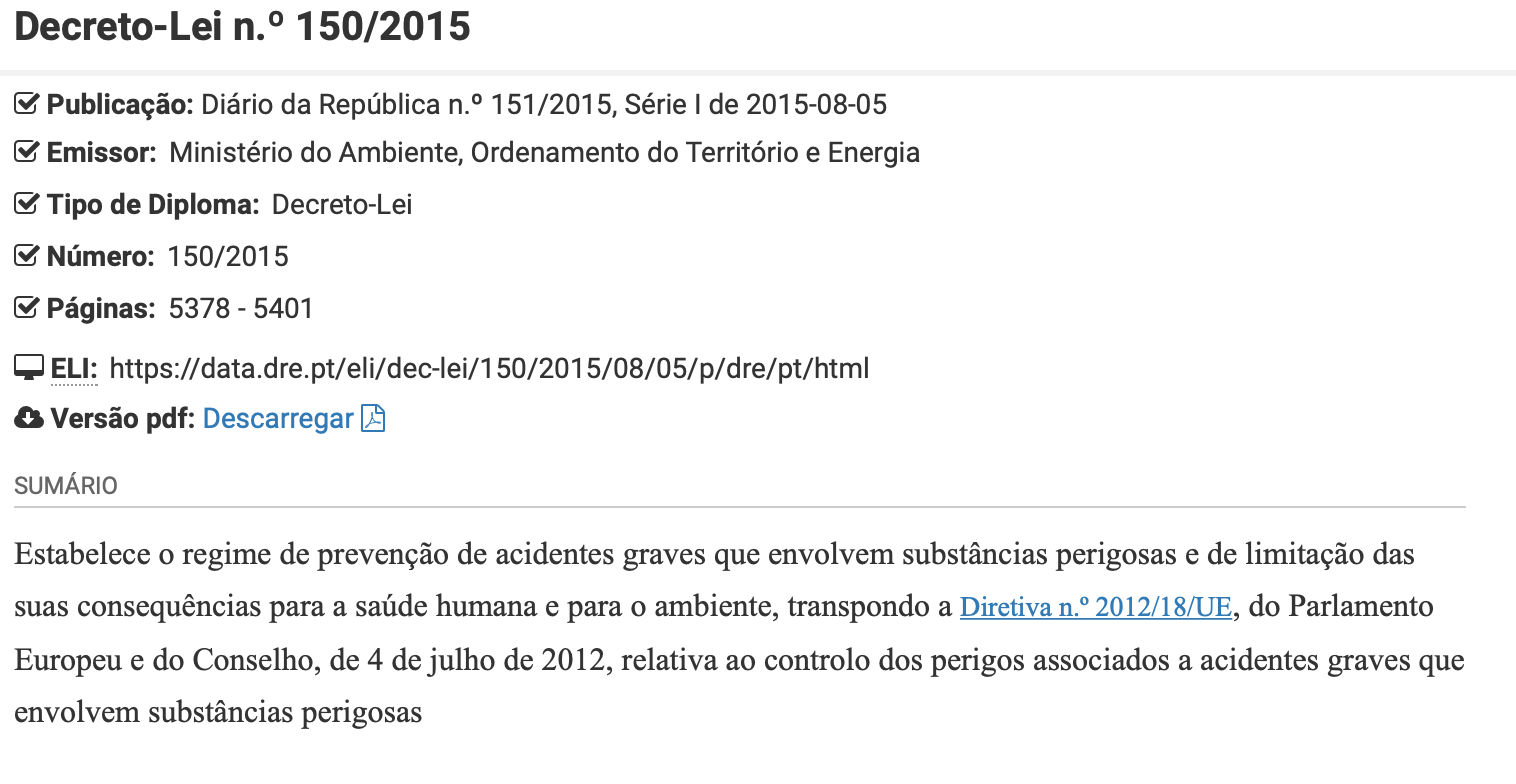 Decreto-Lei n.º 150/2015, de 5 de agosto Decreto-Lei n.º 150/2015, de 5 de agosto