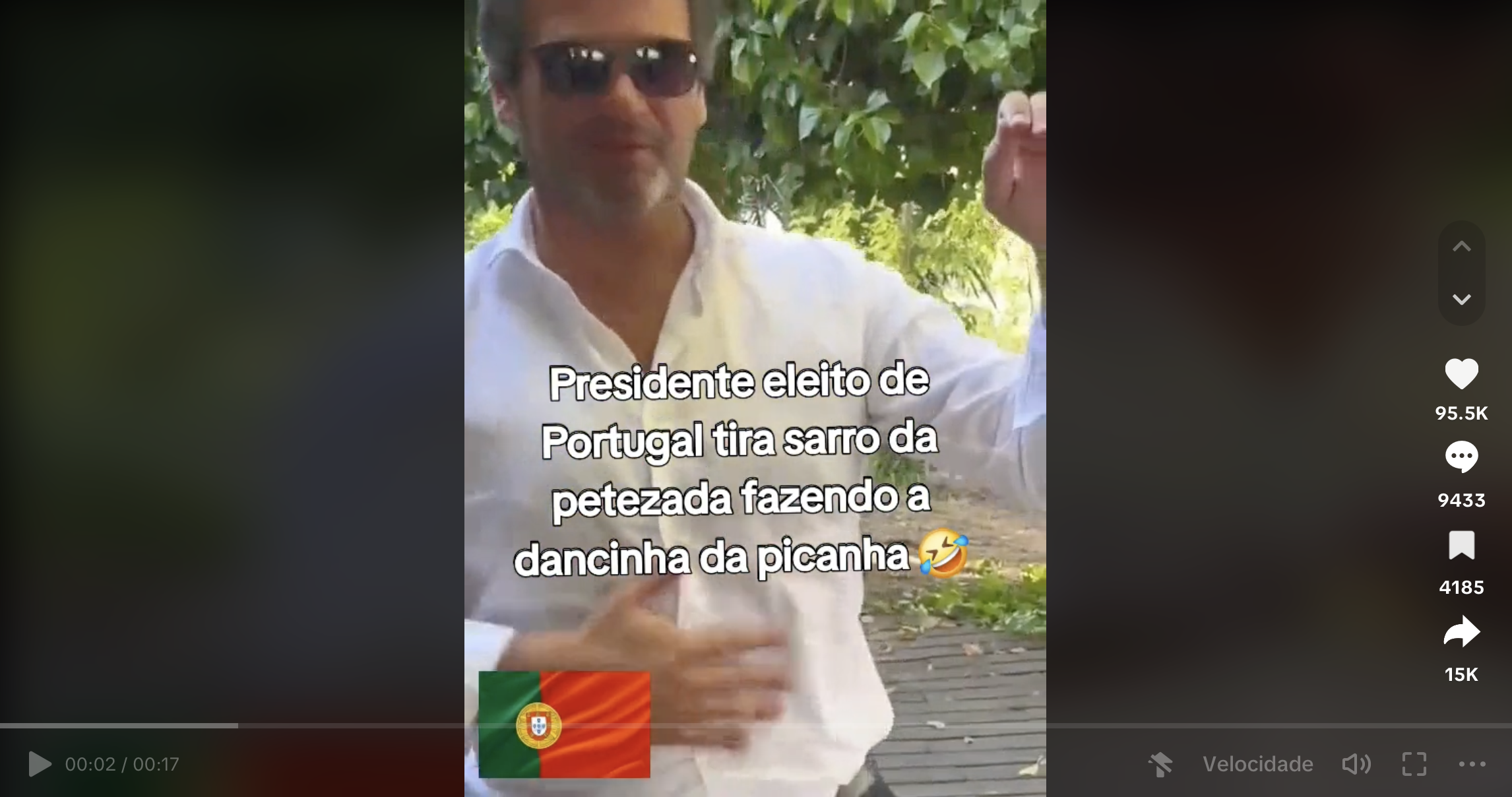 Este vídeo mostra “o Presidente eleito de Portugal” a fazer “dança da  picanha” para gozar com Lula da Silva? – Poligrafo